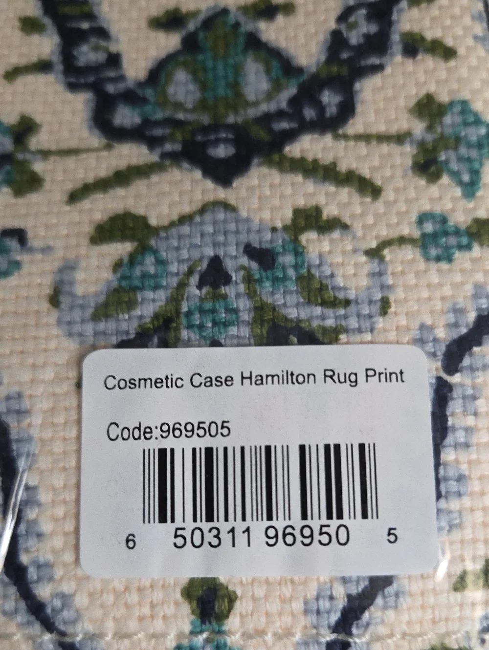 Spartina 449 Cosmetic Case  Hamilton Rug Print NEW